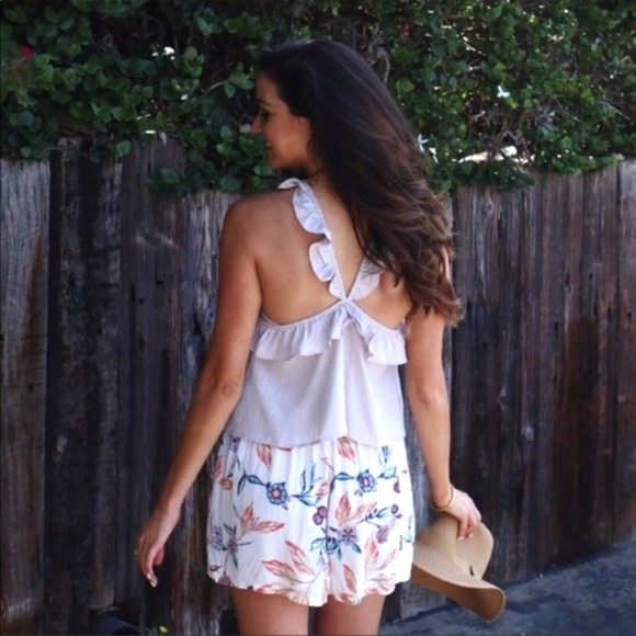 Honey Punch Ruffle Halter Crop Top - Picture 4 of 7